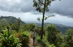 Admirando a paisagem do alto das Blue Mountains, na Jamaica Admirando a paisagem do alto das Blue Mountains, na Jamaica