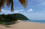 Uma das mais belas praias de Guadalupe, Grande Anse, em Basse Terre Uma das mais belas praias de Guadalupe, Grande Anse, em Basse Terre