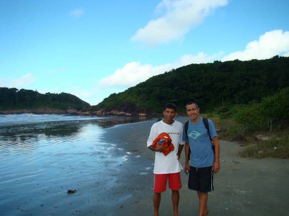 , com nosso guia, o Amilton , com nosso guia, o Amilton