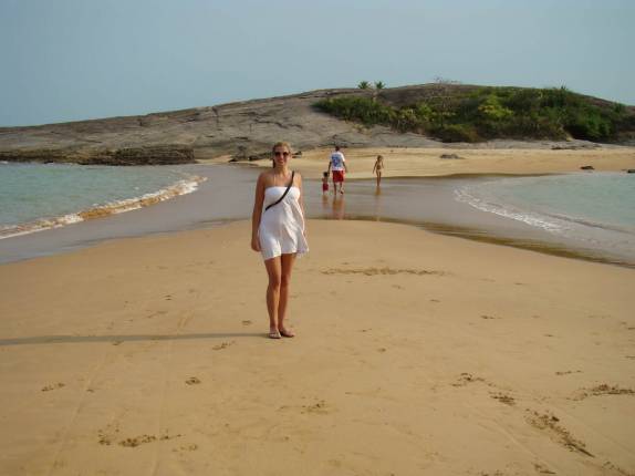 A Ana na praia de Setiba, em Guarapari - ES A Ana na praia de Setiba, em Guarapari - ES