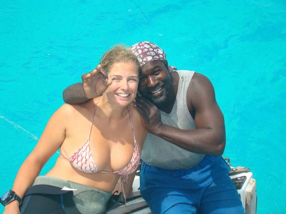 Batendo papo com o Robert, nosso dive master Batendo papo com o Robert, nosso dive master