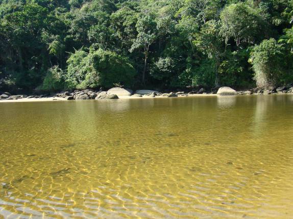 Lagoa na Praia da Lagoa em Ubatuba - SP Lagoa na Praia da Lagoa em Ubatuba - SP
