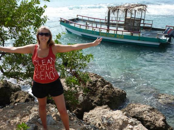 Litoral de Treasure Beach, no litoral sul da Jamaica Litoral de Treasure Beach, no litoral sul da Jamaica