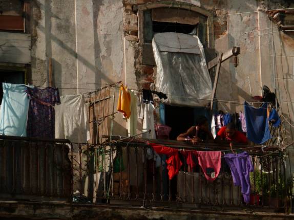 Moradia no centro histórico de Havana, em Cuba Moradia no centro histórico de Havana, em Cuba