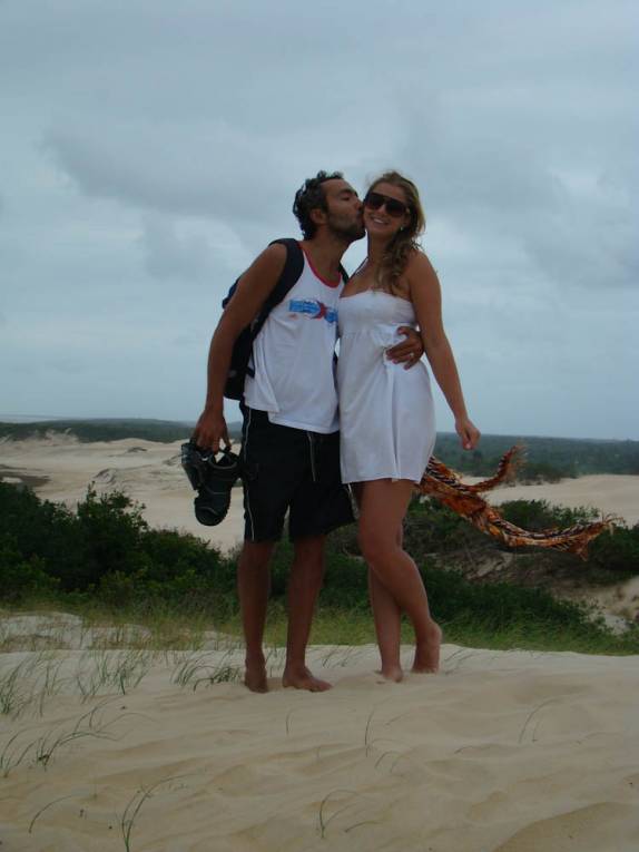 No alto das dunas em Itaúnas - ES No alto das dunas em Itaúnas - ES