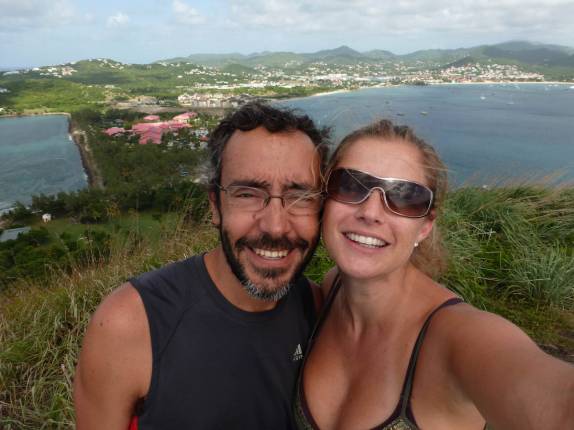 No alto de Pigeon Island, parque próximo à Rodney Bay, norte de Santa Lúcia No alto de Pigeon Island, parque próximo à Rodney Bay, norte de Santa Lúcia