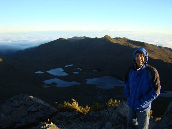 No cume do Chirripó, na Costa Rica No cume do Chirripó, na Costa Rica