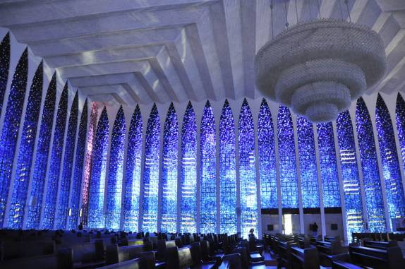 O belo Santuário Dom Bosco, em Brasília - DF O belo Santuário Dom Bosco, em Brasília - DF