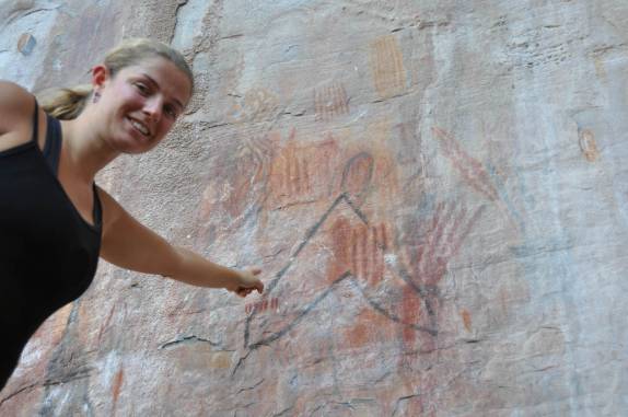 Pinturas rupestres no 'Painel', no Parque Nacional Cavernas do Peruaçu, próximo à Januária - MG Pinturas rupestres no 'Painel', no Parque Nacional Cavernas do Peruaçu, próximo à Januária - MG