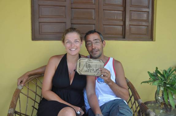 Placa comemorativa do nosso mergulho na Corveta, presente do Fernando, em Fernando de Noronha - PE Placa comemorativa do nosso mergulho na Corveta, presente do Fernando, em Fernando de Noronha - PE