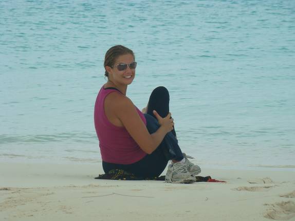 Praia de Cape Santa Maria, em Long Island - Bahamas Praia de Cape Santa Maria, em Long Island - Bahamas