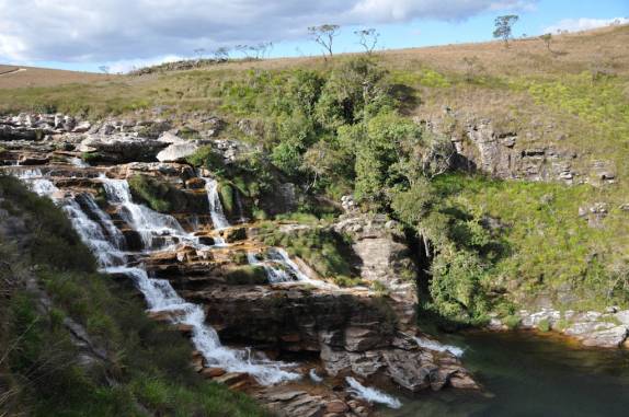 Primeira cachoeira do Rio São Francisco, na Serra da Canastra - MG Primeira cachoeira do Rio São Francisco, na Serra da Canastra - MG