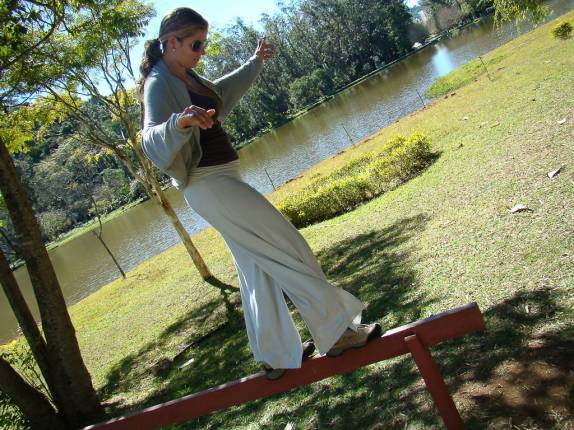Se equilibrando no Parque das Águas em Caxambu - MG Se equilibrando no Parque das Águas em Caxambu - MG