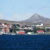 Chegando a Port Stanley, a capital de Falkland