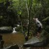O Poço dos Soldados, no caminho para Dois Rios, na Ilha Grande - RJ. Será que ela pula?