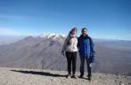 A 5.830 metros de altitude, no topo do vulcão El Mistí, em Arequipa - Peru