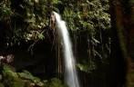A bela cachoeira de Emerald Pool, no Trois Pitons National Park, em Dominica