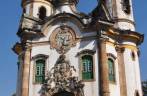 A famosa igreja de São Francisco de Assis, em Ouro Preto - MG
