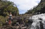 A parte de cima da Cachoeira de Santo Isidro, no Parque Nacional da Serra da Bocaina - SP