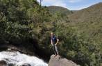A parte de cima da Cachoeira de Santo Isidro, no Parque Nacional da Serra da Bocaina - SP
