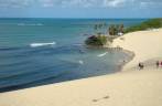 A ponta da praia em Genipabu - RN