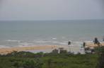 A praia vista do alto do Quadrado, em Trancoso - BA