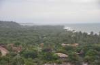 A praia vista do alto do Quadrado, em Trancoso - BA