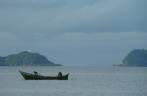 Barco de pescadores, na Ilha do Mel