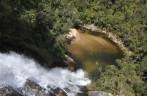 Cachoeira de Santo Isidro vista por cima, no Parque Nacional da Serra da Bocaina - SP