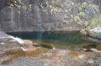 Cachoeira dos Sete Pilões, na trilha capixaba de acesso ao Pico da Bandeira, no Parque Nacional do Caparaó - MG/ES