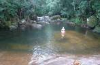 Cachoeira e poço no Saco do Mamanguá, região de Parati - RJ