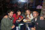 Com nossos amigos Jorge e Belen, na agitada noite de Córdoba, na Argentina