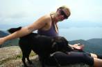 Com o Dog, no alto do Pico do Papagaio, na Ilha Grande - RJ