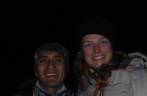 Com o guia Stalin, madrugada no refúgio do Cotopaxi, antes de descer para o estacionamento (Equador) Com o guia Stalin, madrugada no refúgio do Cotopaxi, antes de descer para o estacionamento (Equador)