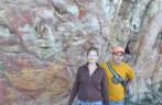 Com o Ivan, nas pinturas rupestres da Lapinha, região da Serra do Cipó - MG