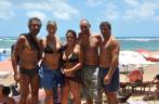 Com os amigos belgas em Taipus de Fora, Barra Grande - BA