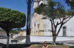 Descansando na praça em Laranjeiras - SE