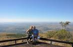 Em um mirante no alto da serra em Carrancas - MG
