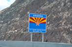 Entrando no estado do Arizona, depois de visitar o Hoover Dam, nos Estados Unidos