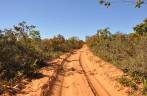 Estrada de areia em Bonito de Minas, entre Chapada Gaúcha e Januária - MG