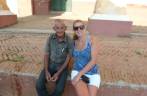 Fazendo amigos em Trinidad, em Cuba