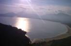Final de tarde visto sob a lente do óculos na estrada da Almada em Ubatuba - SP