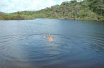 Linda lagoa após a Praia do Satú, em Caraíva - BA