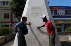 Monumento aos escravos punidos com morte ou chicotadas na revolta de 1831, em Montego Bay, na Jamaica Monumento aos escravos punidos com morte ou chicotadas na revolta de 1831, em Montego Bay, na Jamaica