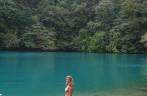 Na Blue Lagoon, em Port Antonio, no nordeste da Jamaica Na Blue Lagoon, em Port Antonio, no nordeste da Jamaica