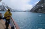 Navegando no Drygalski Fjord, na Geórgia do Sul Navegando no Drygalski Fjord, na Geórgia do Sul