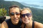 No cume do Pico do Papagaio, na Ilha Grande - RJ