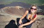 No topo do vulcão Cerro Negro próximo à León, na Nicarágua. No topo do vulcão Cerro Negro próximo à León, na Nicarágua.