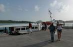 Nosso pequeno ferry para Montserrat, ainda no porto de St John´s, em Antígua