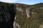 O canyon Fortaleza, no Parque Nacional da Serra Geral, em Cambará do Sul - RS